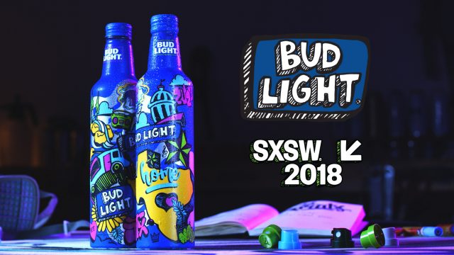 Bud Light bottles SXSW 2018