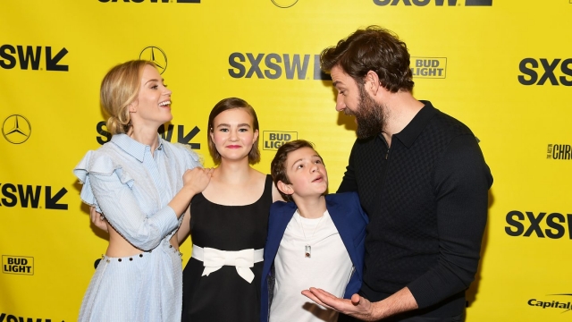 Cast of A Quiet Place on the SXSW Red Carpet.
