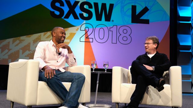 Ta-Nehisi Coates (L) and The Atlantic's Jeffrey Goldberg speak onstage at SXSW Convergence Keynote: Ta-Nehisi Coates during SXSW at Austin Convention Center on March 10, 2018 in Austin, Texas. (Photo by Ismael Quintanilla/Getty Images for SXSW)