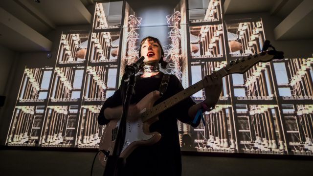 Stella Donnelly performs at Conductors and Resistance by Ronen Sharabani - Photo by Aaron Rogosin