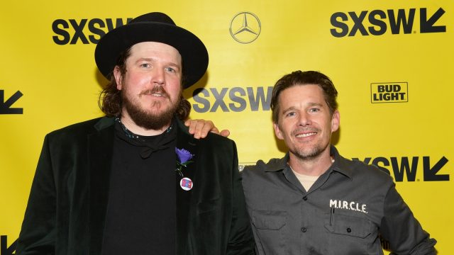 AUSTIN, TX - MARCH 16: Ben Dickey and Ethan Hawke attend the 