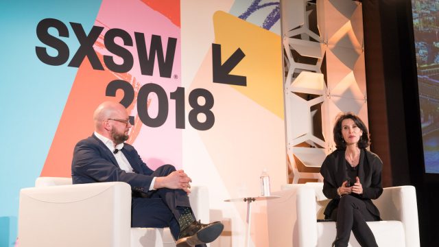 The World's Smartest City session at SXSW 2018 featuring Theo Blackwell & Katherine Oliver - Photo by Kurt Lunsford