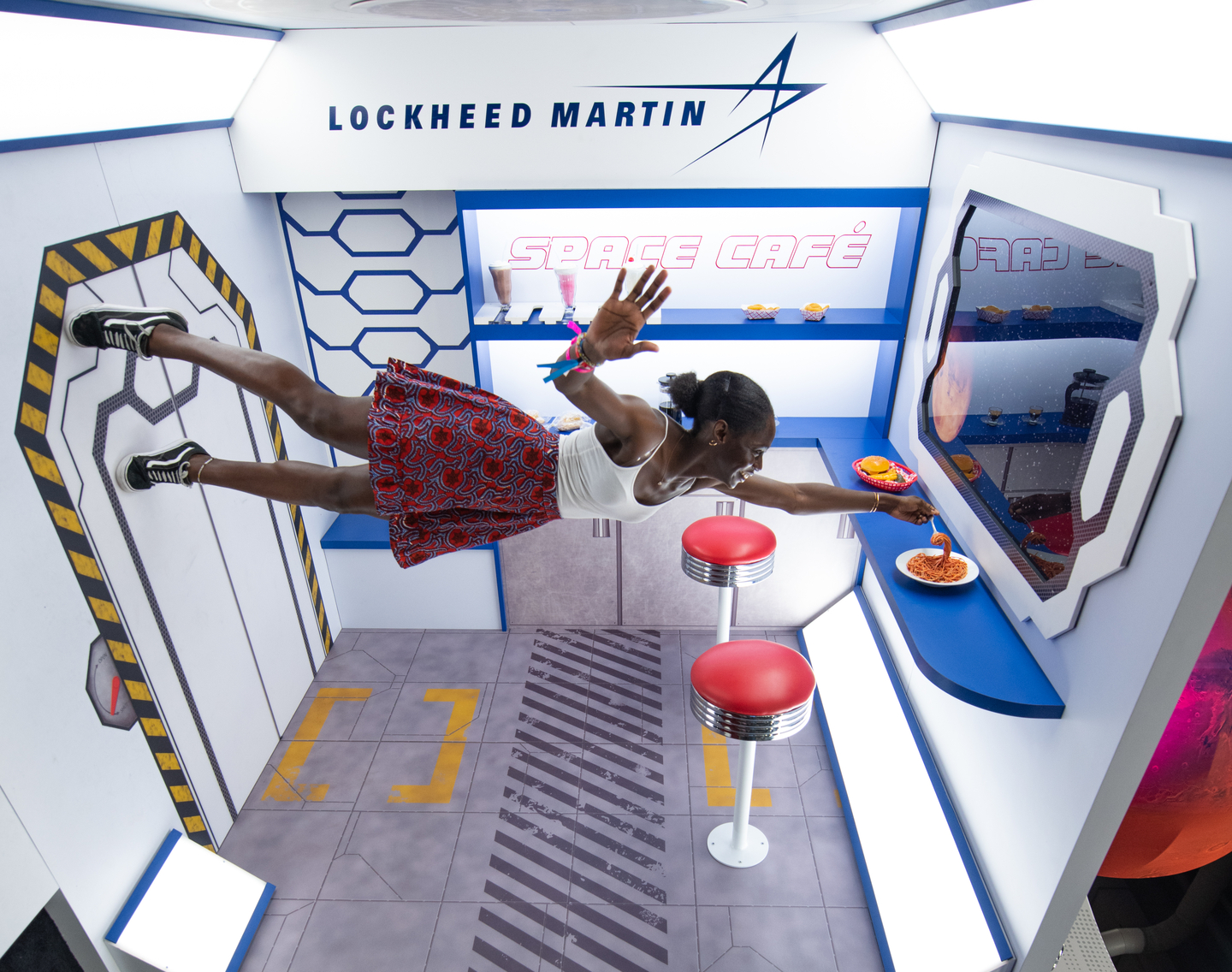 Lockheed Martin's Space Café at the Trade Show - Photo by Tico Mendoza