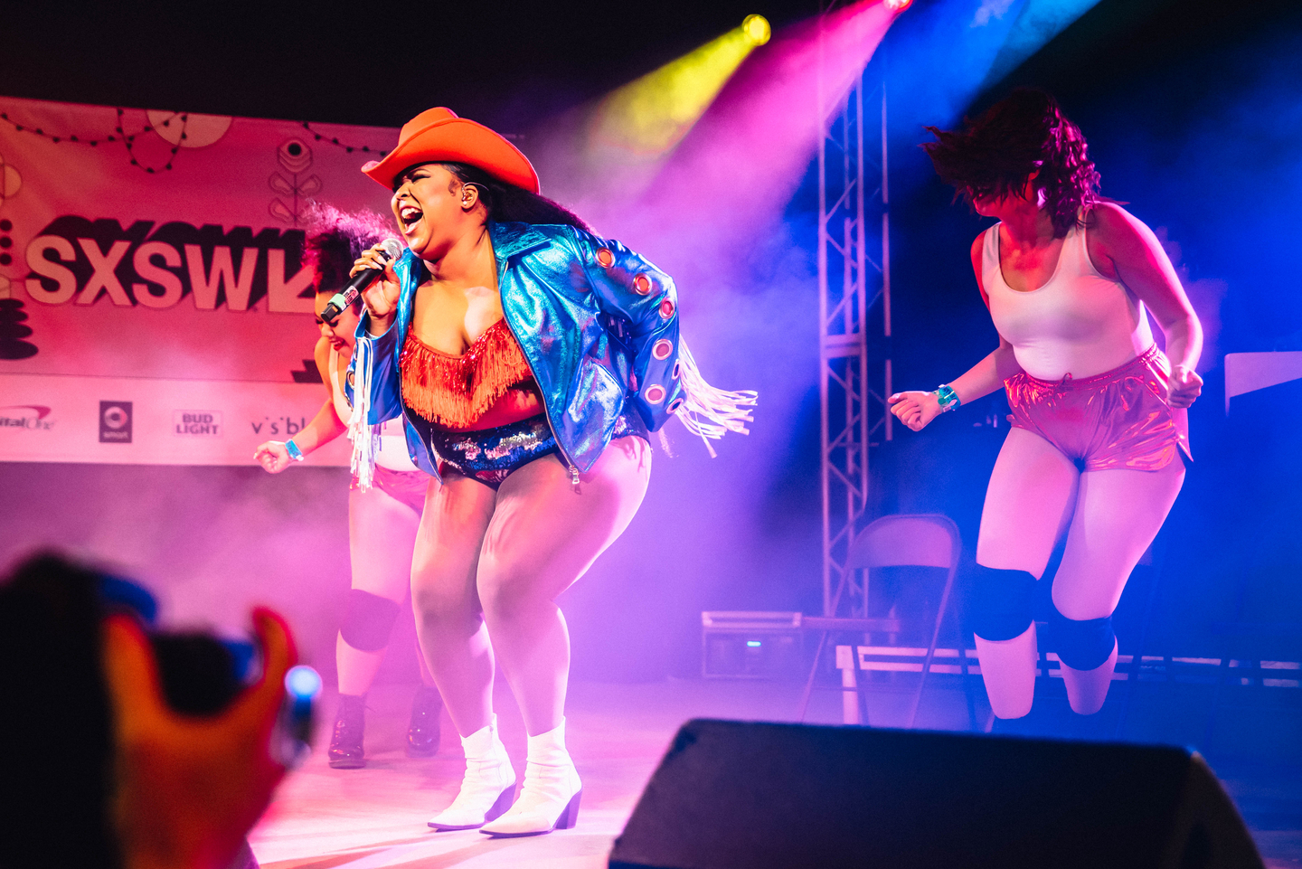 Lizzo performs onstage at at Stubb's, presented by Ticketmaster Music.