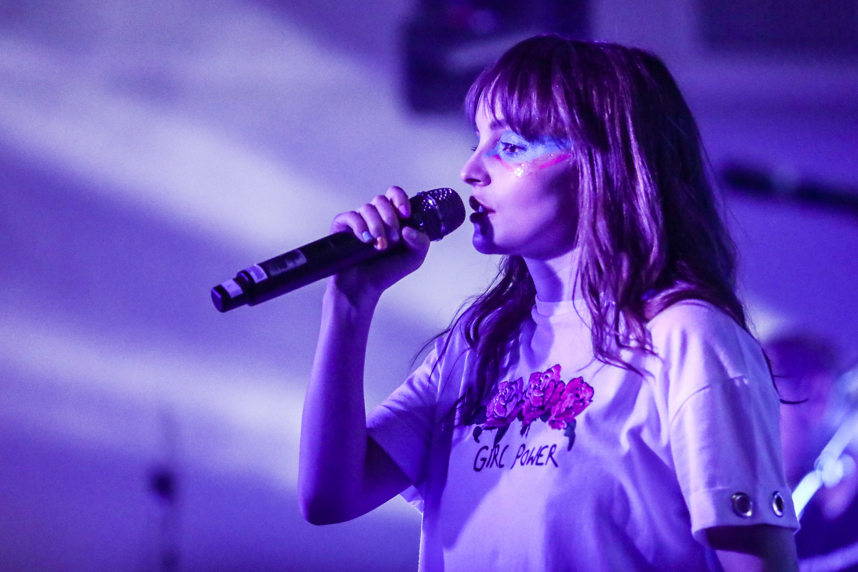 Lauren Mayberry of CHVRCHES performs at Capitol One House at Antone's. Photo by Diego Donamaria