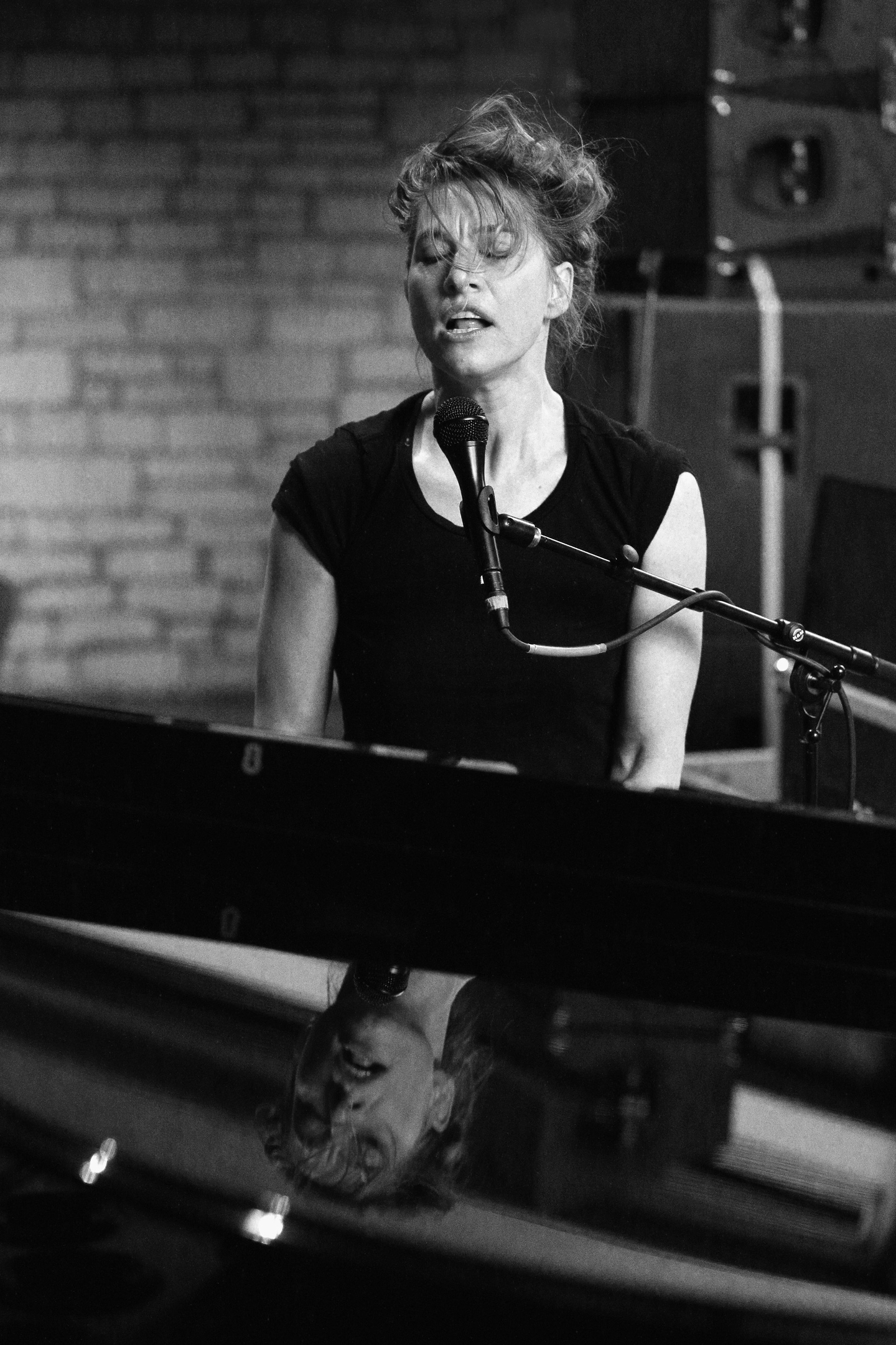 Amanda Palmer performs onstage at NPR Tiny Desk Concert at Central Presbyterian Church.