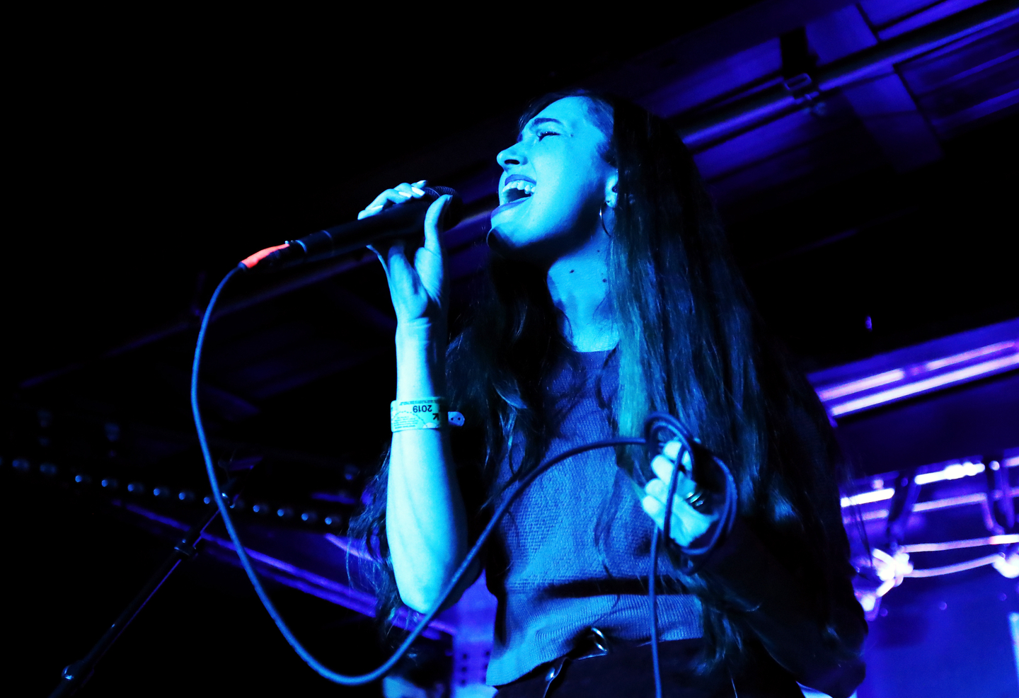 Madeline Follin of Cults performs onstage at Disco @ SXSW at JW Marriott.