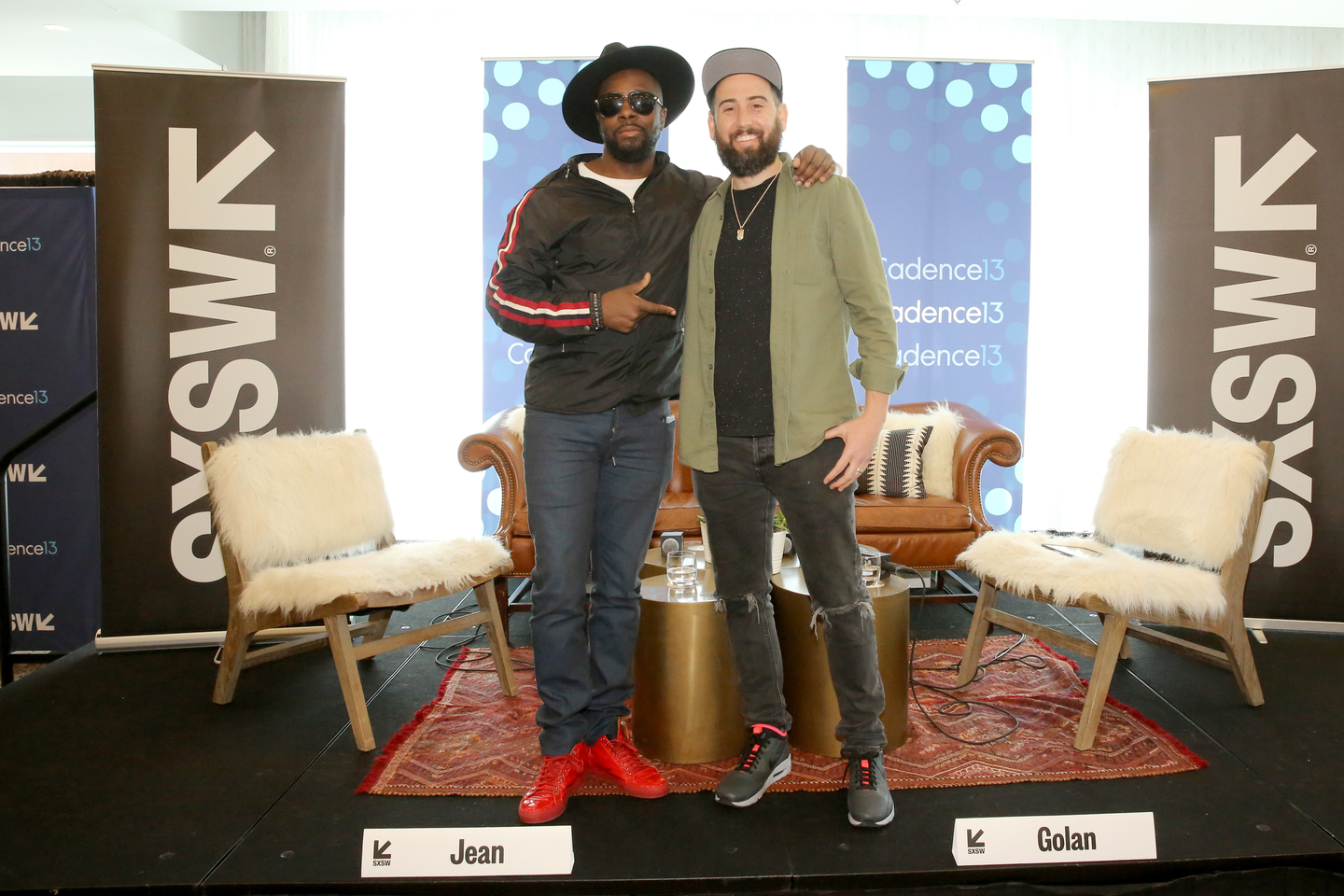Wyclef Jean and Ross Golan attend And The Writer Is... Podcast at the JW Marriott.