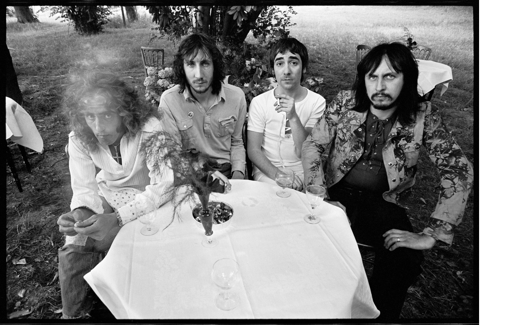 The Who at Keith Moon's House for Who's Next Record Release Party. July 1971, © Alec Byrne.