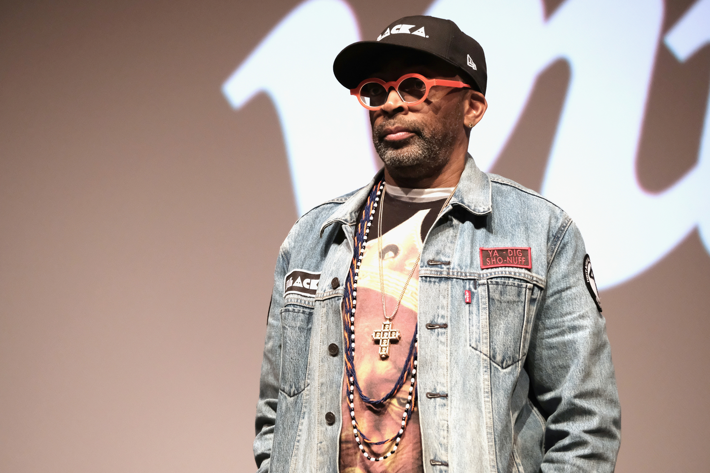 Spike Lee speaks onstage at “Spike Lee Master Class: She's Gotta Have It Episode 10.” Photo by Hubert Vestil/Getty Images for SXSW