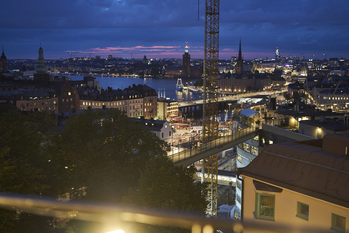 Stockholm's evening skyline. Photo by Richard Pflaume/Daimler AG