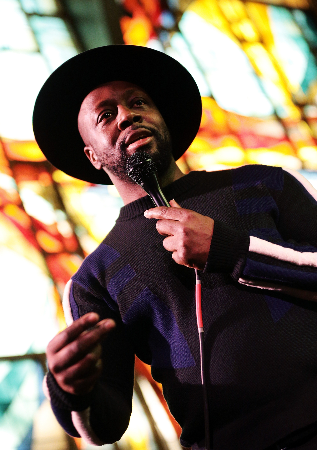Wyclef Jean at The Tiny Desk Family Hour at Central Presbyterian Church – Photo by Steve Rogers Photography/Getty Images for SXSW