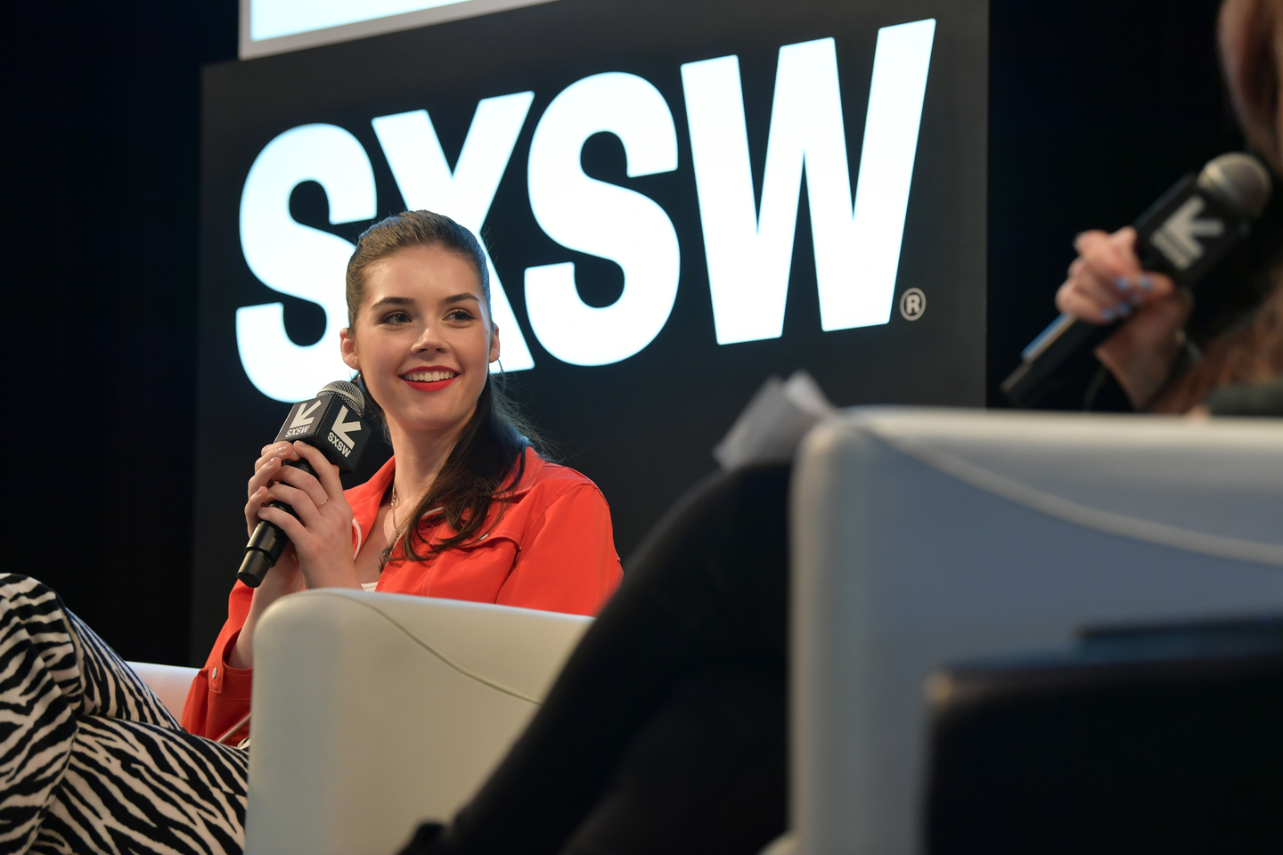 Elise Trouw at the Guitars and More: Creating New Sounds with Tech Featured Session – Photo by Danny Matson/Getty Images for SXSW