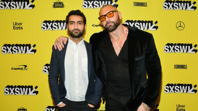 Kumail Nanjiani and Dave Bautista at the screening for Stuber - Photo by Matt Winkelmeyer/Getty Images for SXSW