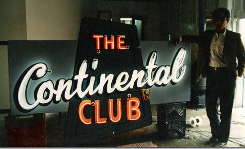 The Continental Club sign restoration 