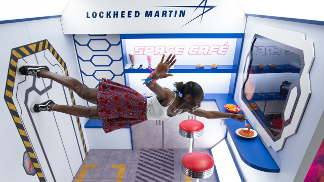 Lockheed Martin's Trade Show booth - Photo by Tico Mendoza