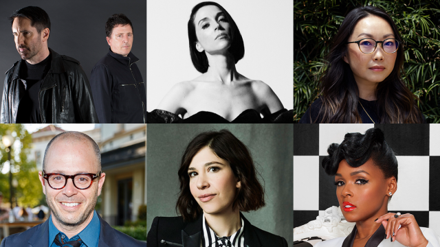 2020 SXSW Keynotes: (l-r) Trent Reznor and Atticus Ross, St. Vincent a/k/a Annie Clark, Lulu Wang, Damon Lindelof, Carrie Brownstein, and Janelle Monáe