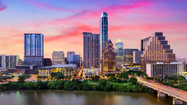 Austin skyline - SXSW Housing & Travel