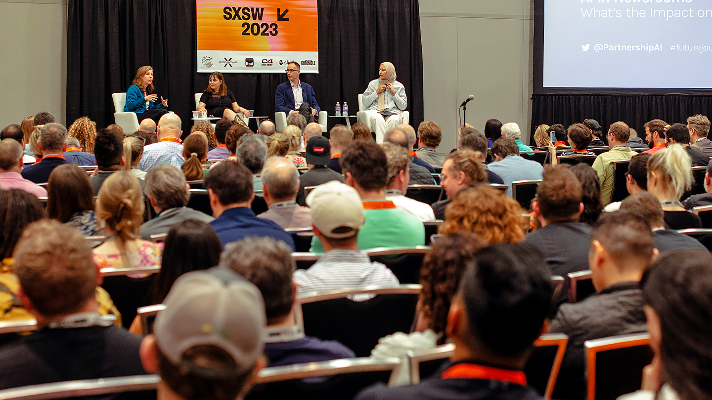 AI in Newsrooms: What’s the Impact on Journalism – SXSW 2023 – Photo by Daniel Poe